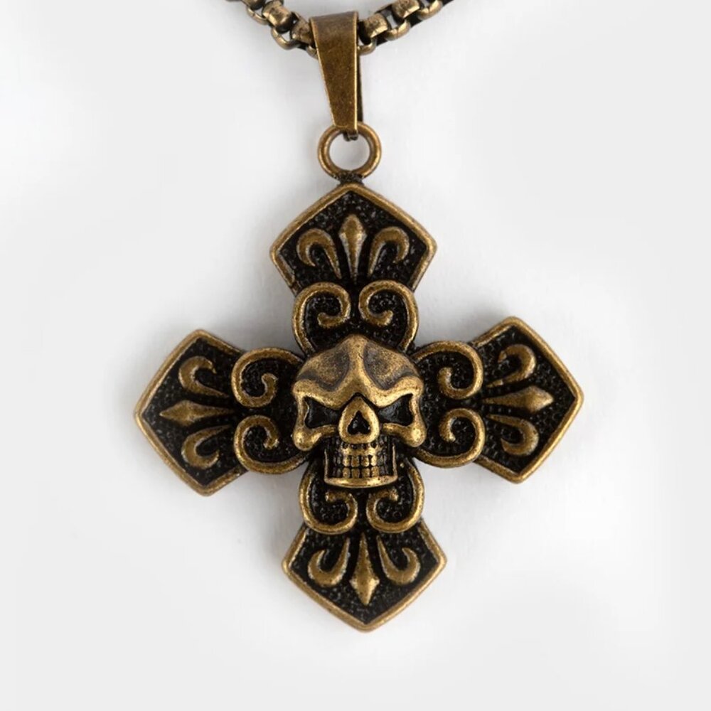 NWT ED HARDY Skull Necklace - Picture 2 of 5